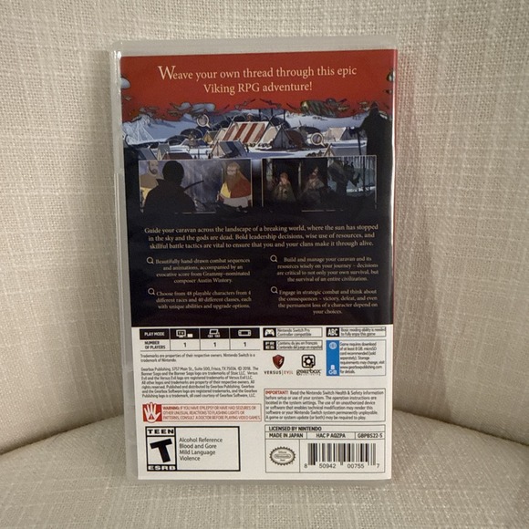 Nintendo Switch: The Banner Saga Trilogy - Case Only (No Game) - Picture 3 of 4